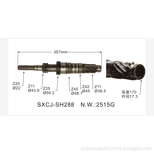 Transmission gearbox parts Counter Shaft for korea cars 33301-60050